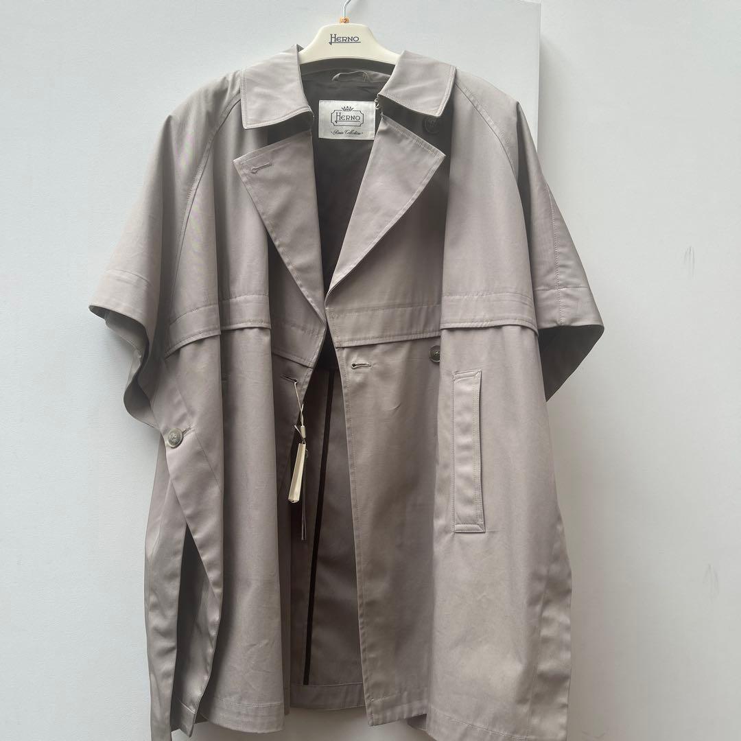 HERNO/ヘルノ IM000184D オーバーサイズ トレンチグレー 42