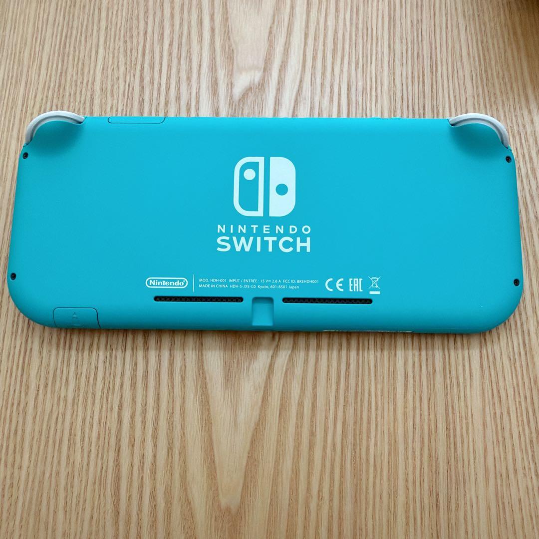 NintendoSwitchLiteターコイズ本体ブルーライトカットフィルム付き