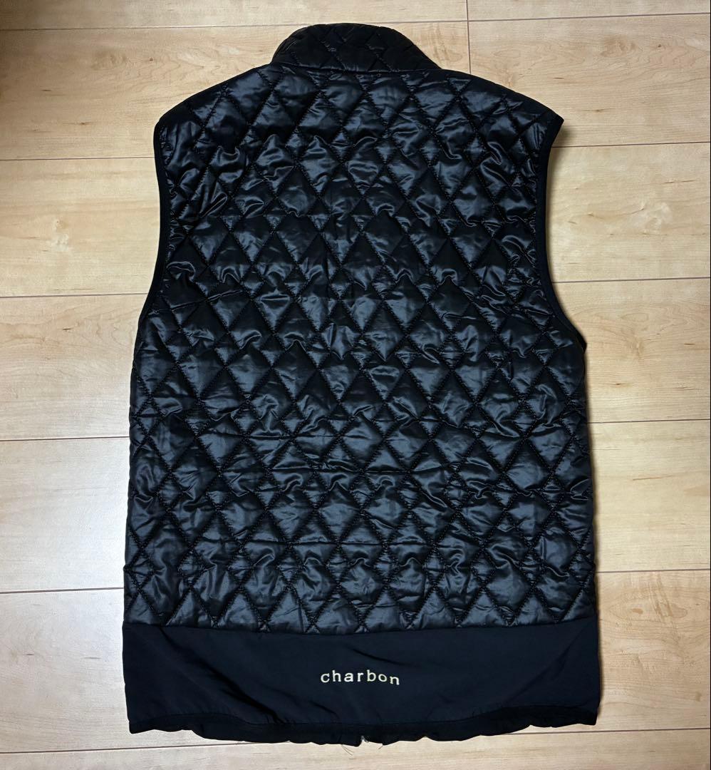 ウォーキング・ランニングウェア charbon LIMONTA CHAMBRAY NYLON PUFF VEST