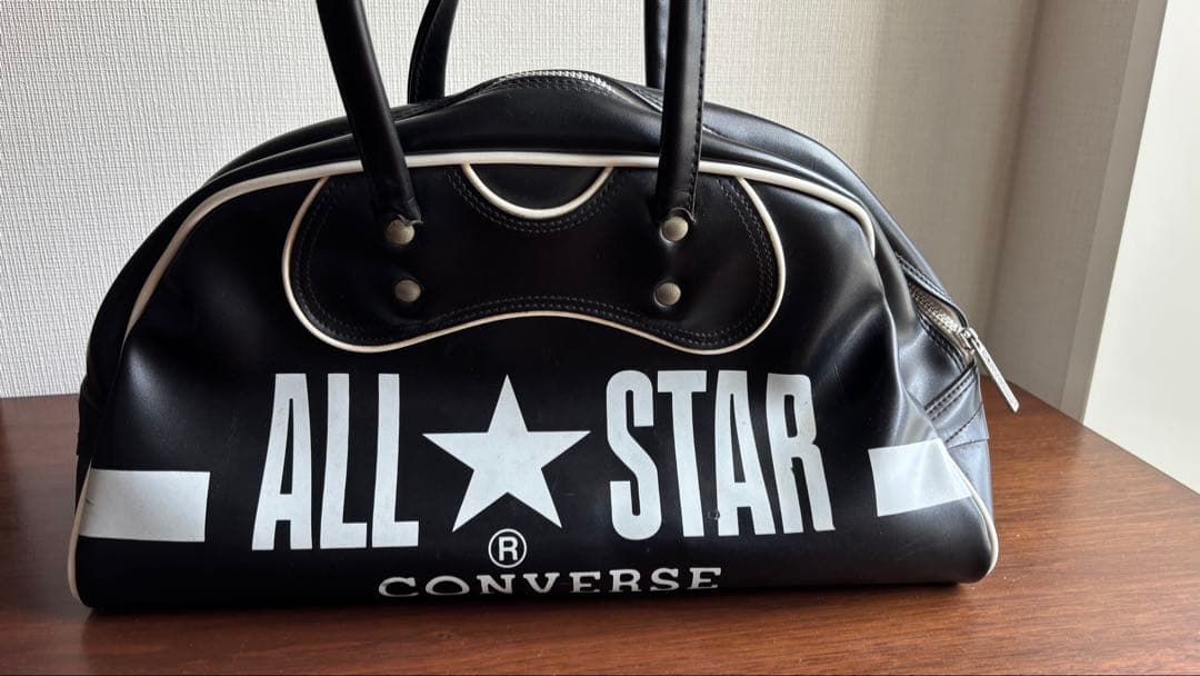 CONVERSE ALL STAR レザーボストンバッグ ブラック