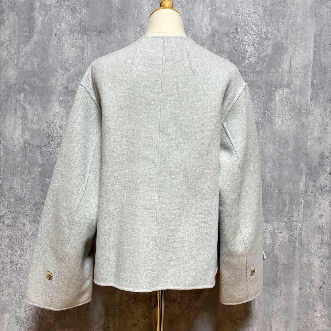 美品　BEIGE,（ベイジ,） GRASSE / リバーウールクロップドコート