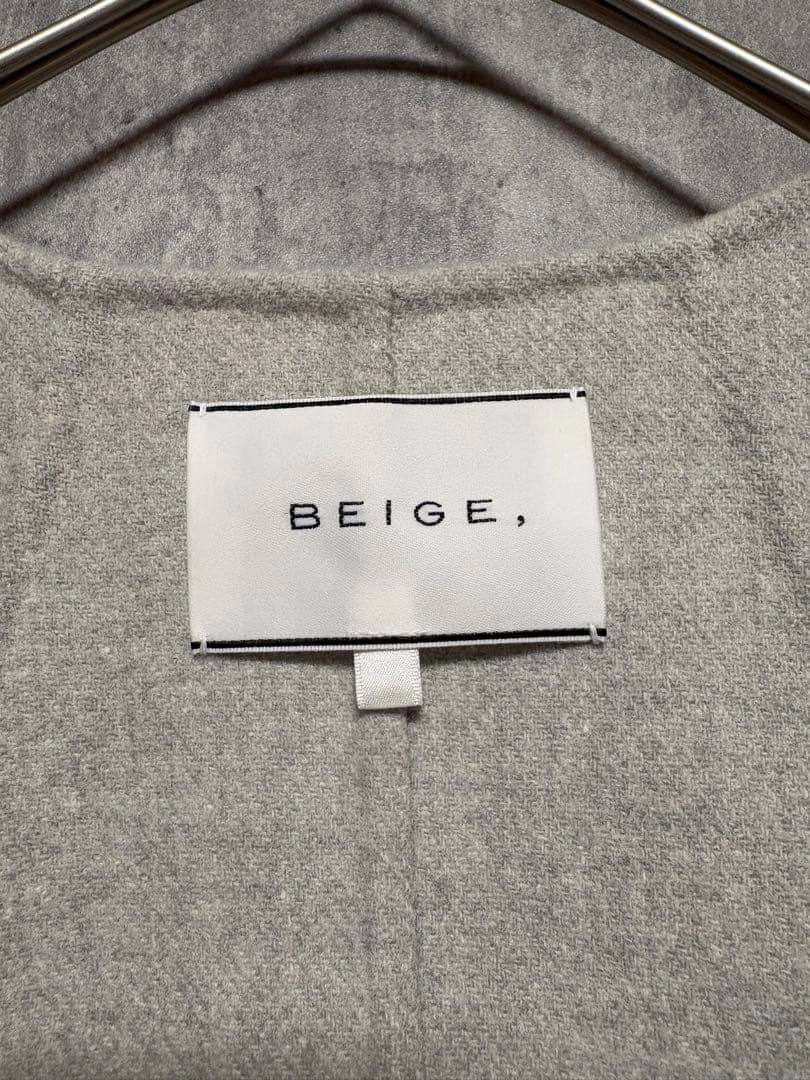 美品　BEIGE,（ベイジ,） GRASSE / リバーウールクロップドコート