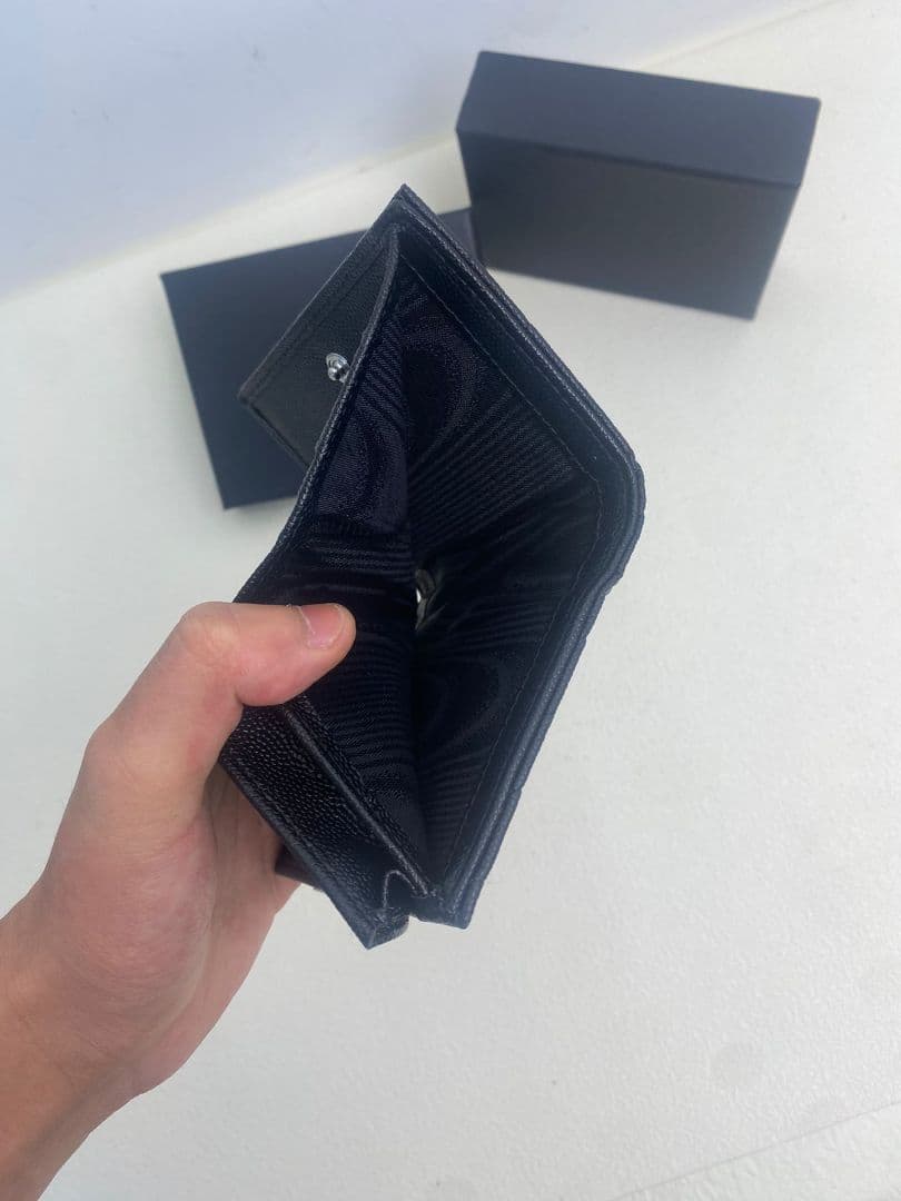 ⭐S.K　Yves Saint Laurent ブラック 二つ折り財布