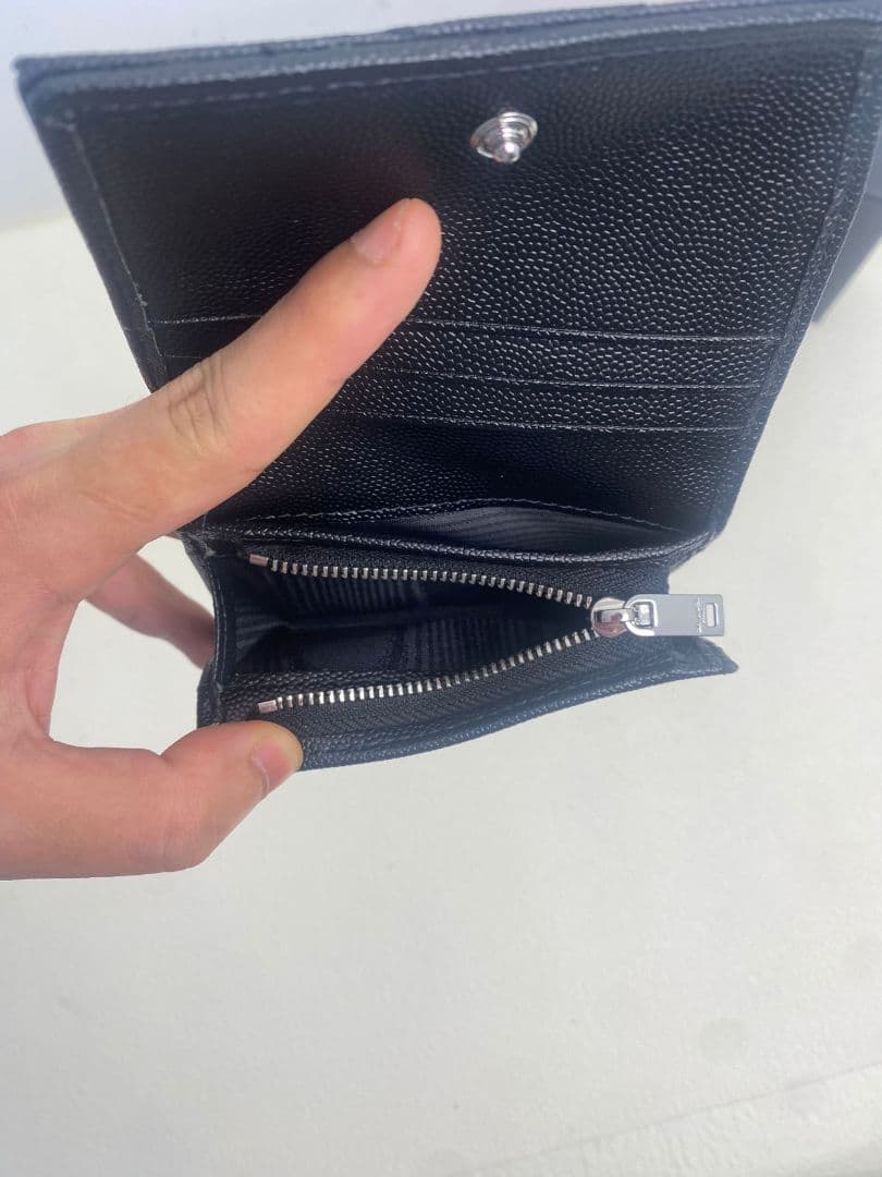 ⭐S.K　Yves Saint Laurent ブラック 二つ折り財布
