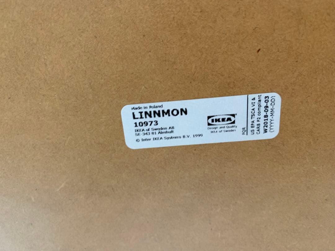 LINNMON ADILS デスク, ダークグレー,150x75 cm IKEA