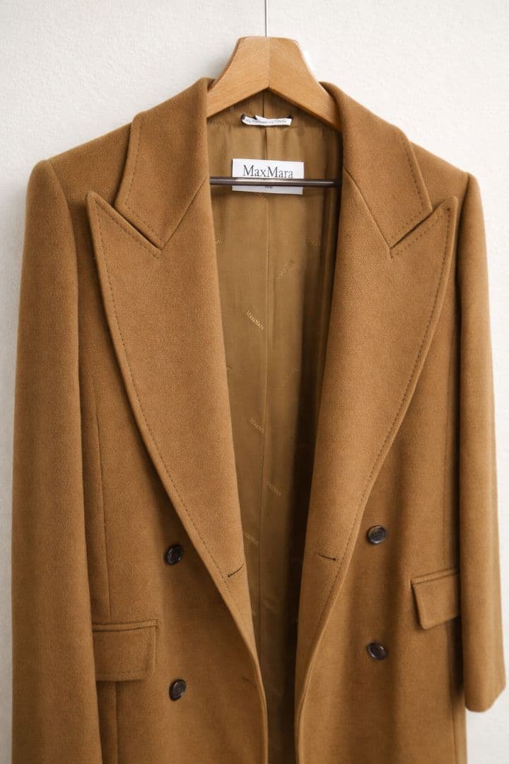 え*す様 Max Mara 白タグ カシミヤ100% ロングコート　着丈126