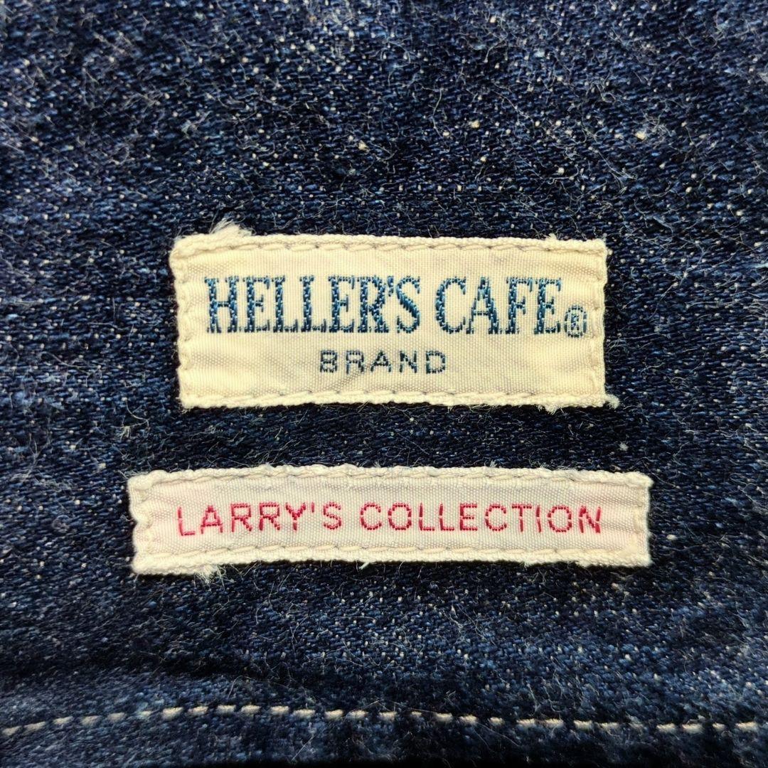 HELLER'S CAFE♦デニム ハンティングベスト 日本製 インディゴ 40