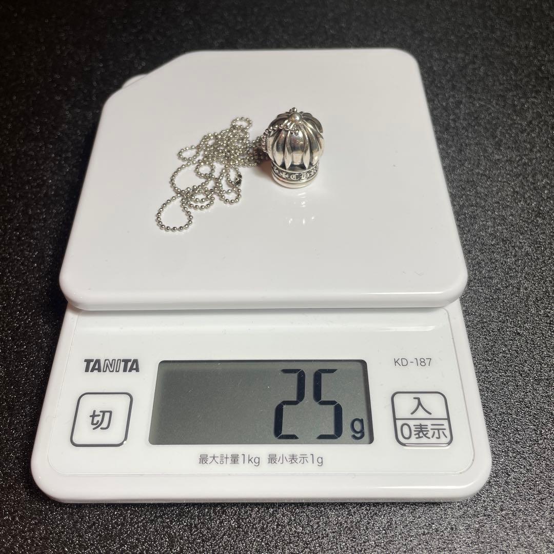 ぶ*た様 クロムハーツ ネックレス トップ ボールチェーン シルバー