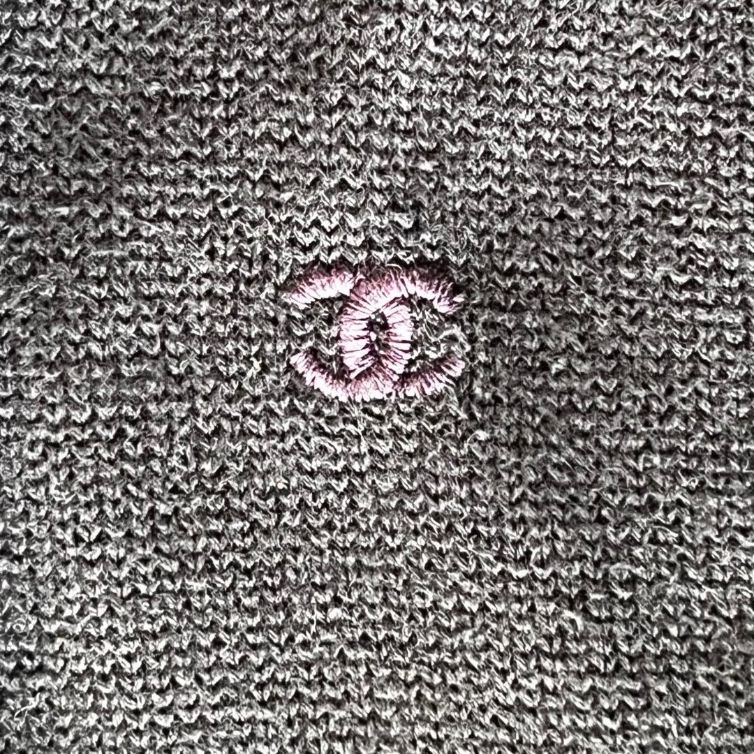 CHANEL シャネル ロング ニット カーディガン 金ボタン クローバー