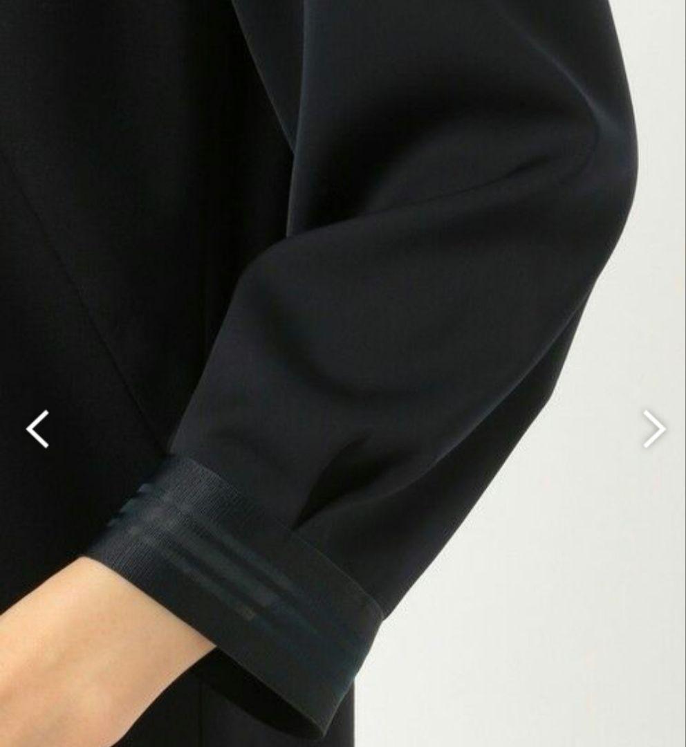 新品未使用タグ付 自由区 ロングワンピース切替 ネイビー Washable 38