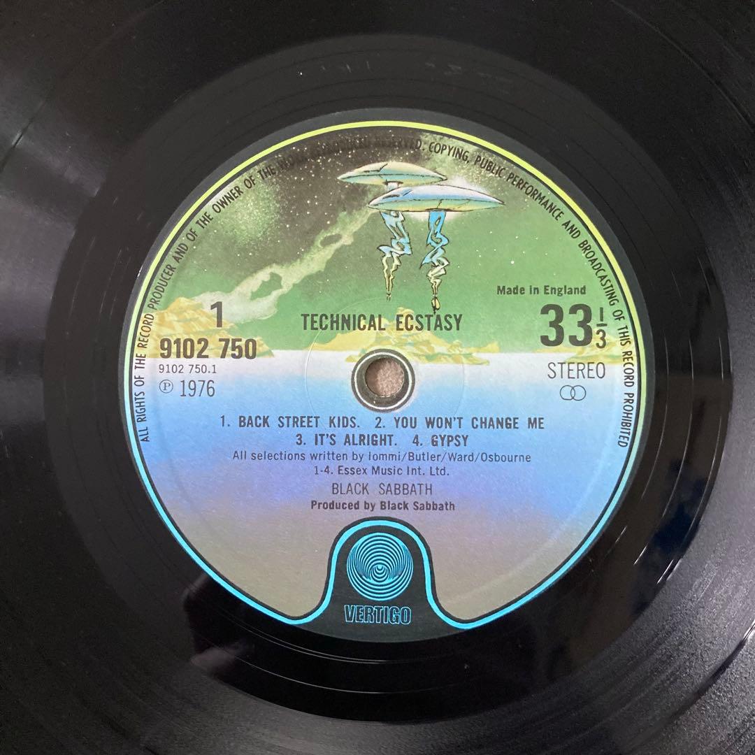 UK盤/Orig/LP/ブラック・サバス/テクニカル・エクスタシー/1976年