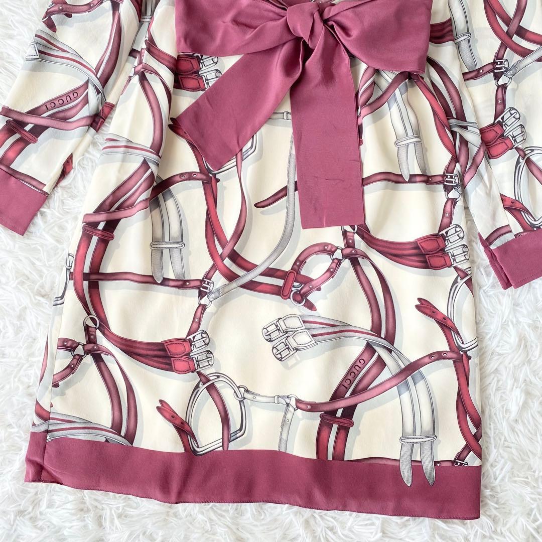 kokona◆入手困難◆美品◆GUCCI シャツワンピース シルク100