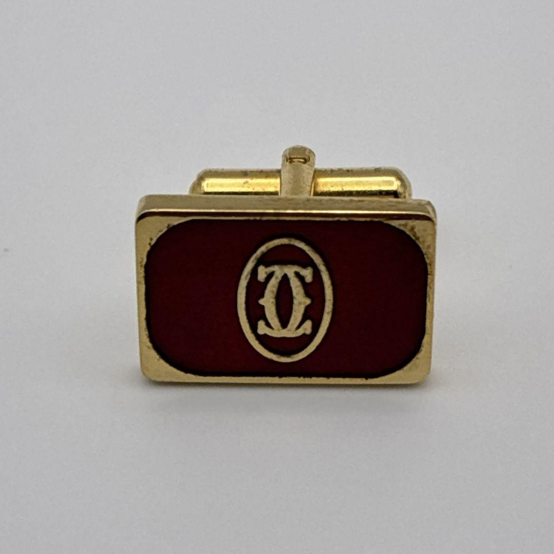 Cartier カルティエ カフス タイピン セット ダブルC ロゴ ゴールド