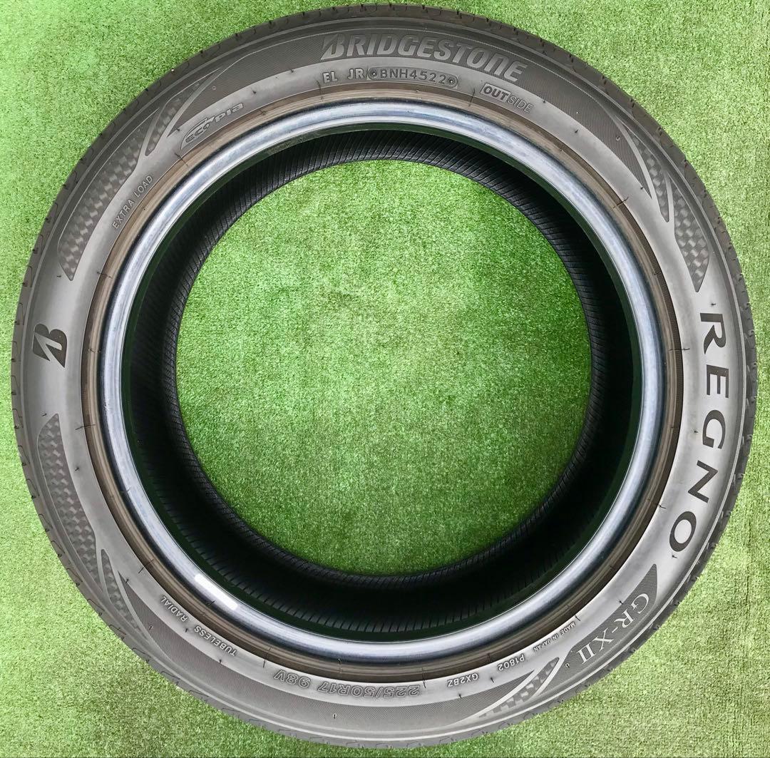 225/50 R17、BRIDGESTONE REGNO GR-XII、4本