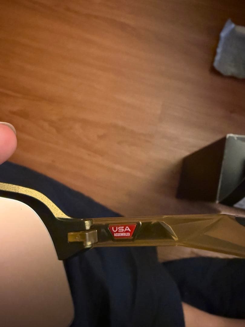 希少　OAKLEY スポーツサングラス ゴールド　PLIZM
