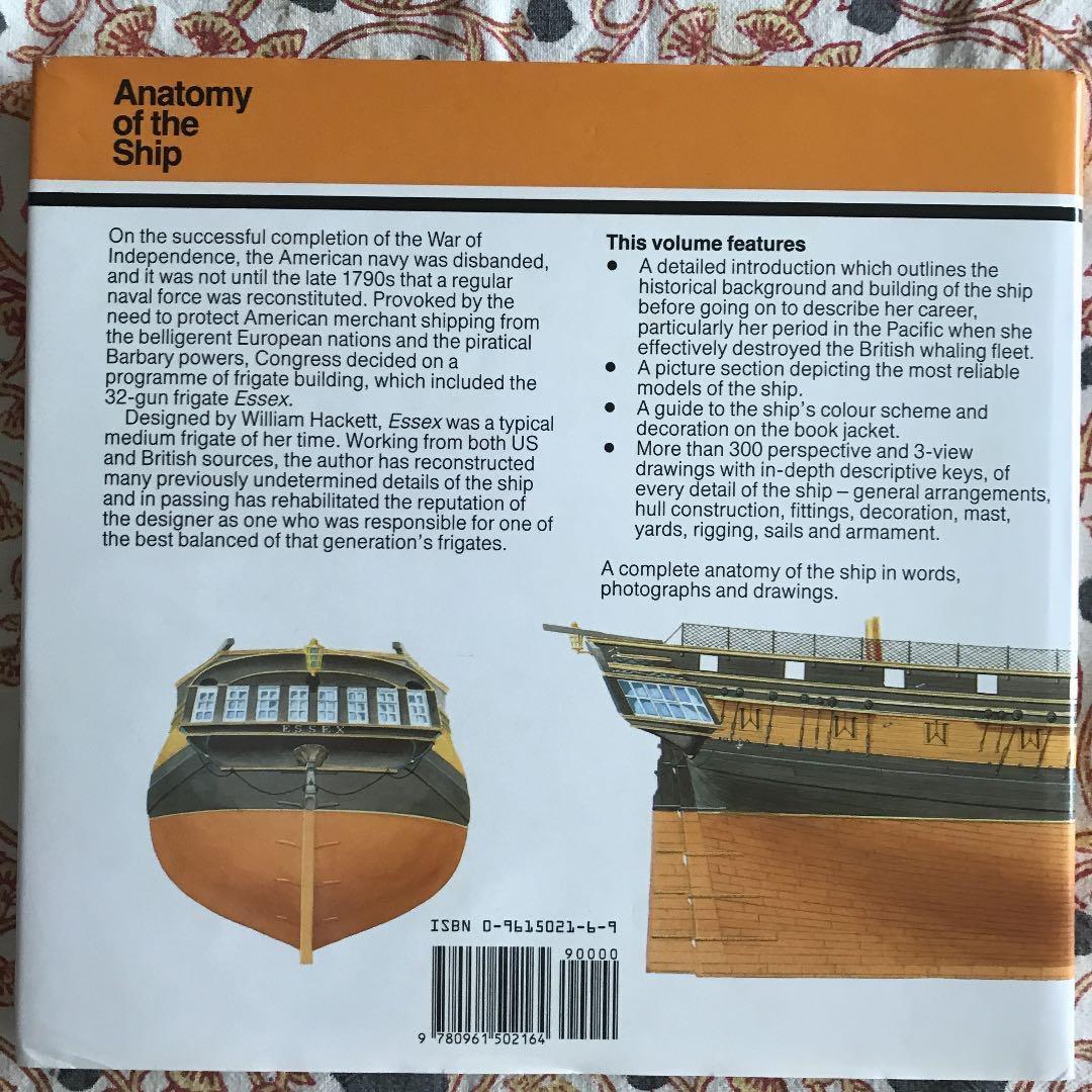 帆船模型参考洋書　The 32-Gun Frigate Essex(A.&S.)