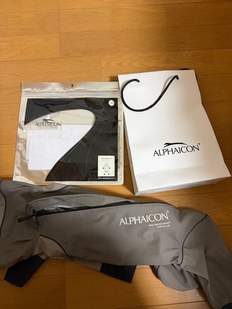 ALPHAICON アルファアイコン　レインドックガード　グレー　Lサイズ