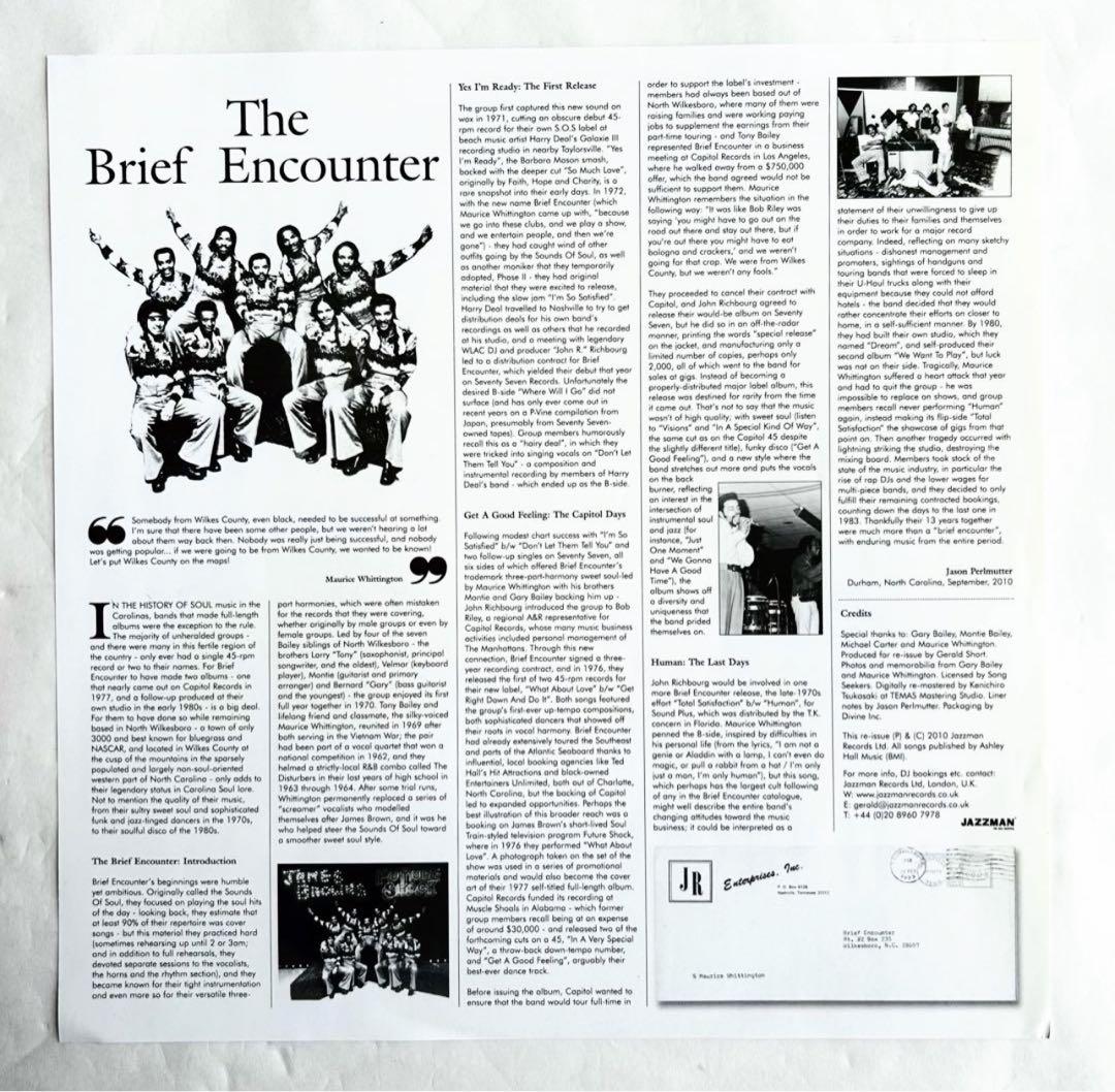 The Brief Encounterレアグルーヴ傑作UK再発レア入手困難廃盤