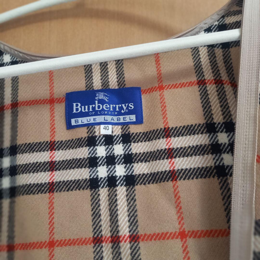 BURBERRY BLUE LABEL スプリングコート40ライナー付きブラック