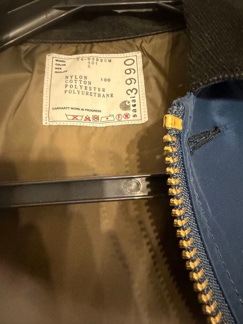 ジャケット・アウター sacai Carhartt NylonTwill Duck Blouson 2