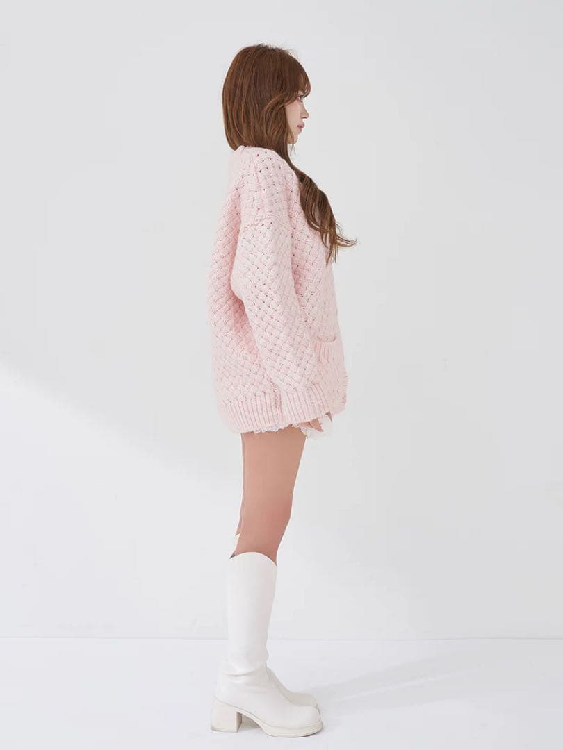 定価以下♡ ダーリッチ Darich アントルラックボリュームニットカーディガン