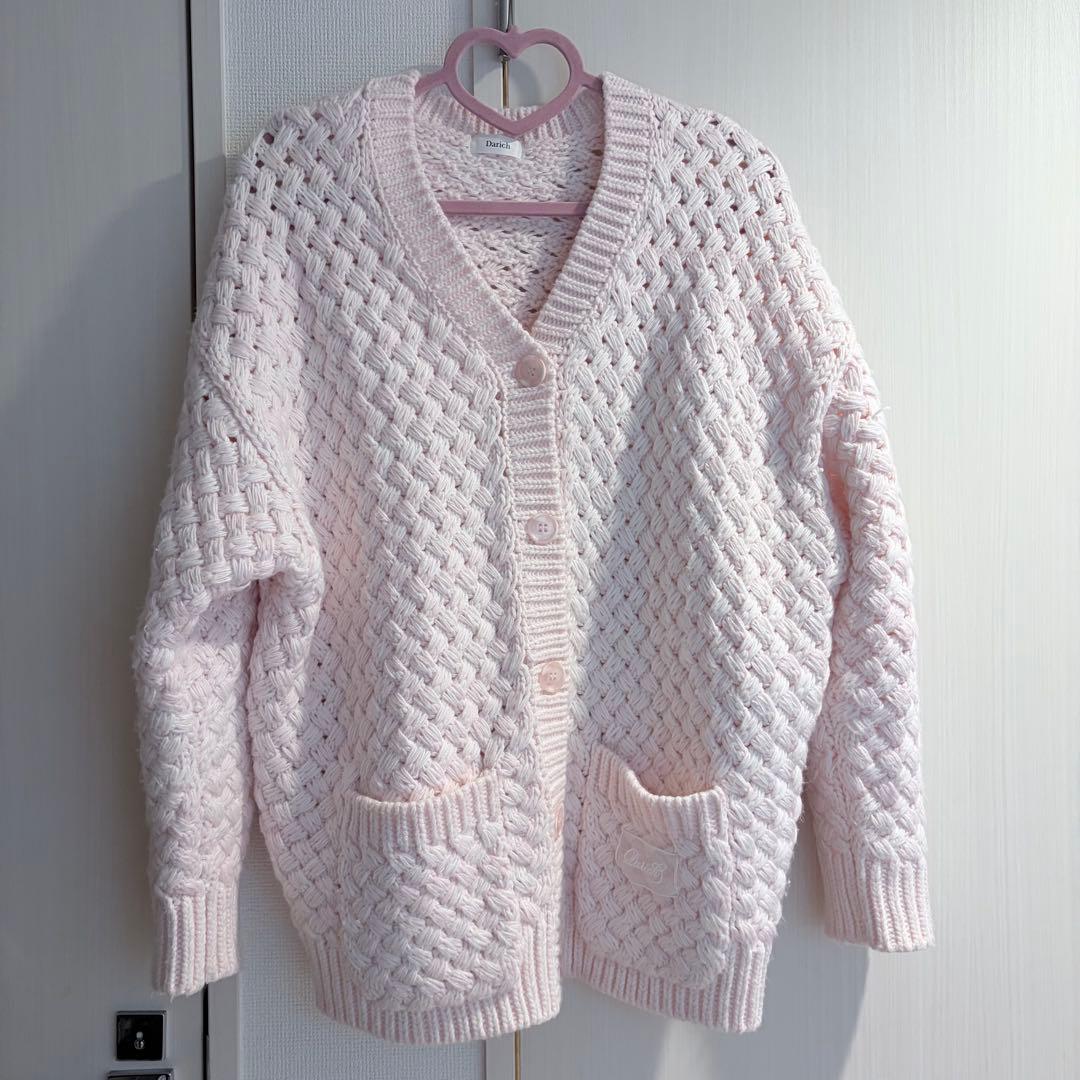 定価以下♡ ダーリッチ Darich アントルラックボリュームニットカーディガン