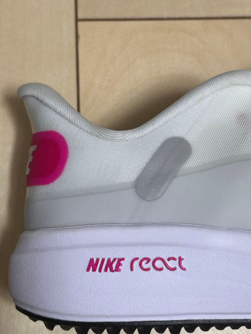 NIKE レディース ゴルフシューズ 23cm ホワイト ピンク スパイクレス