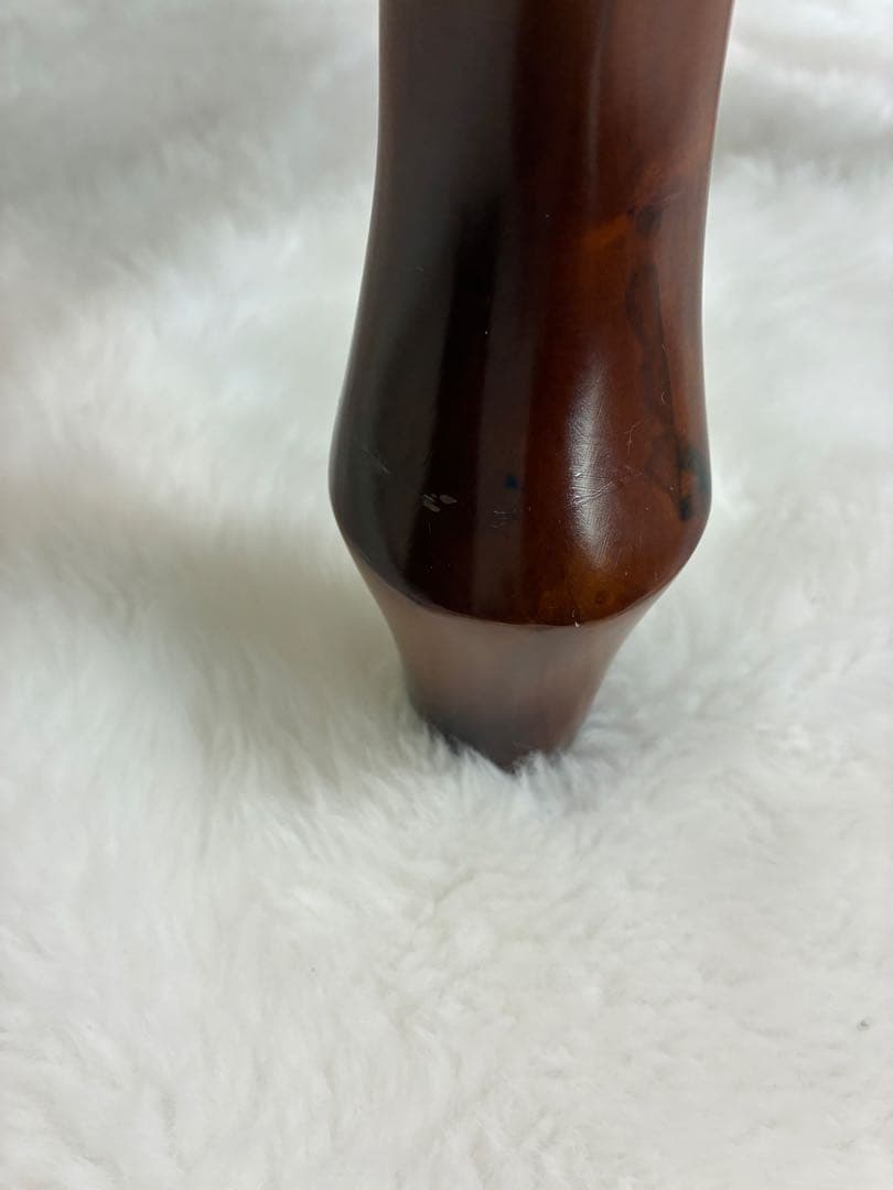 【美品】猫脚ピアノ椅子　ブラウン系