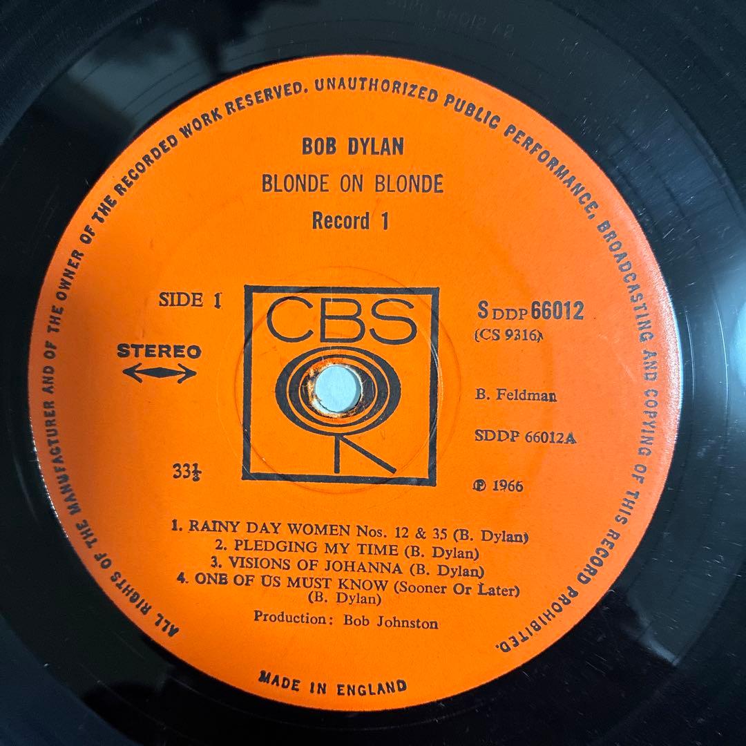ボブディラン 名盤 レコード ブロンドオンブロンド UKオリジナル盤