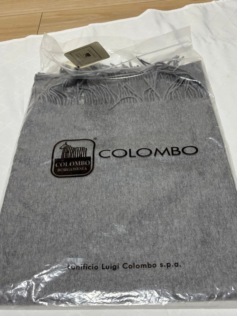 イタリア製コロンボ カシミヤストール 180x70 cm グレー COLOMBO