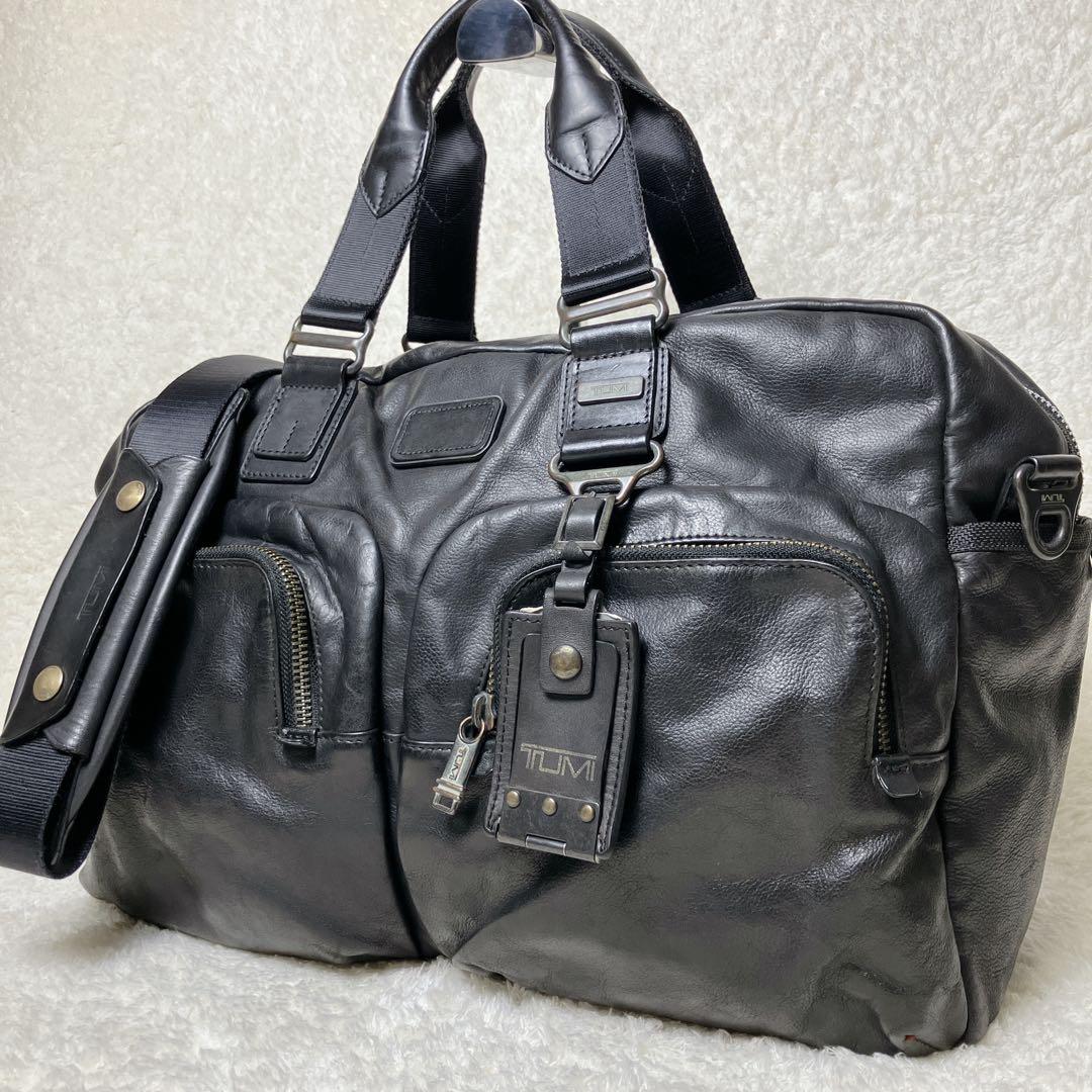 TUMI エバレット エッセンシャル トートバッグ ボストン 2way レザー