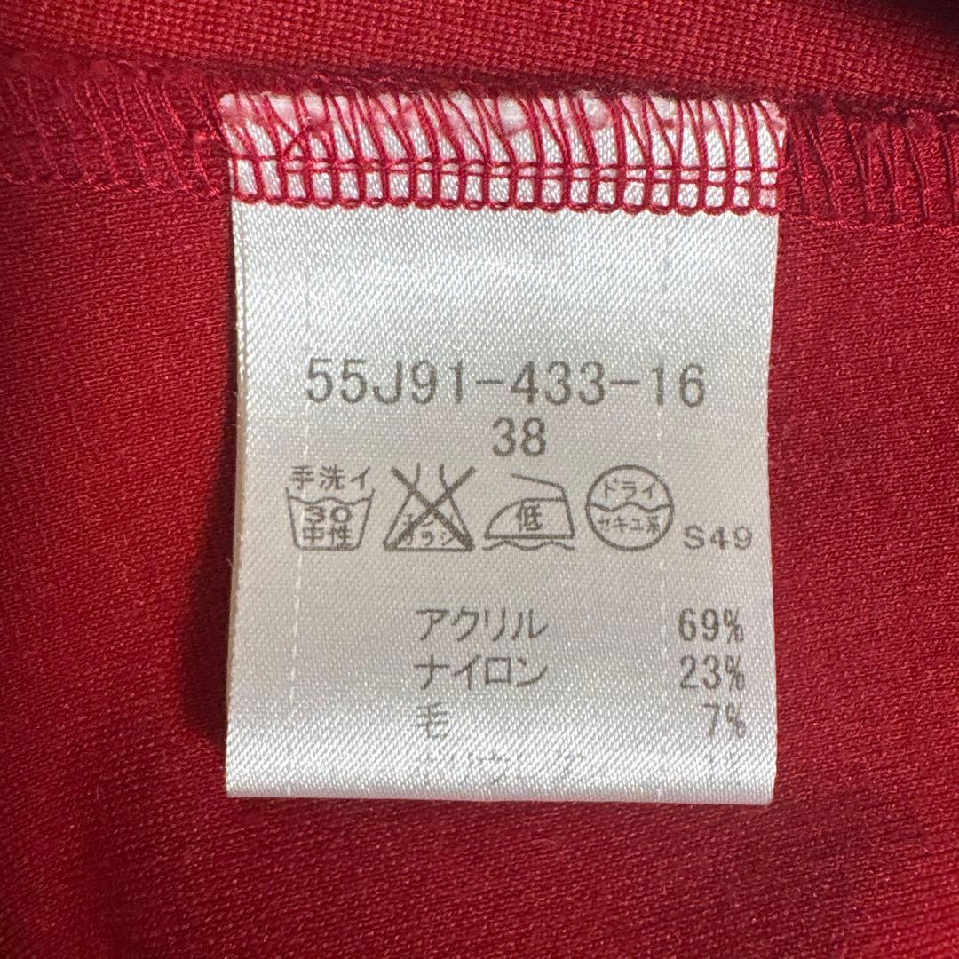 【極美品】ブルーレーベルクレストブリッジ ワンピース　バックリボン レッド