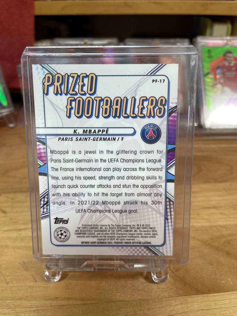 【美品】キリアン・ムバッペ topps finest インサート 299シリ
