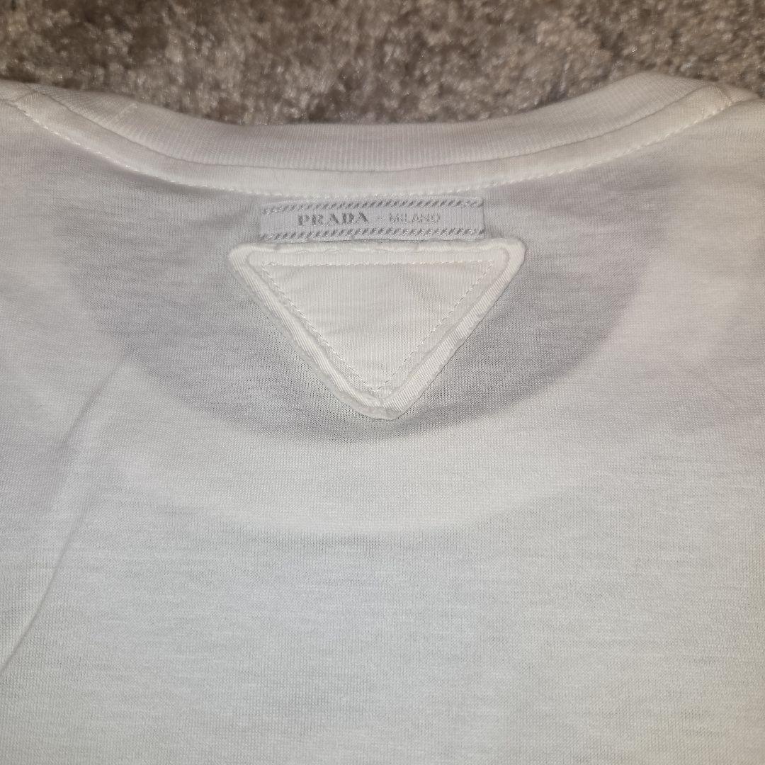 PRADA ホワイト 半袖 Tシャツ