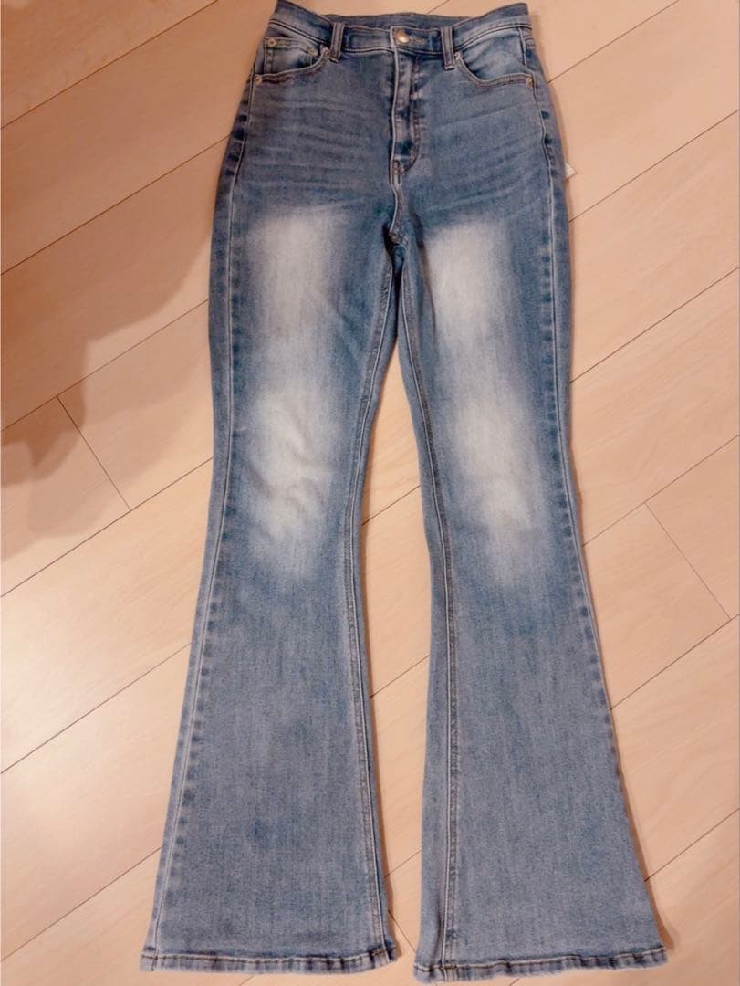 Lacey ribbon denim andmary アンドマリー S