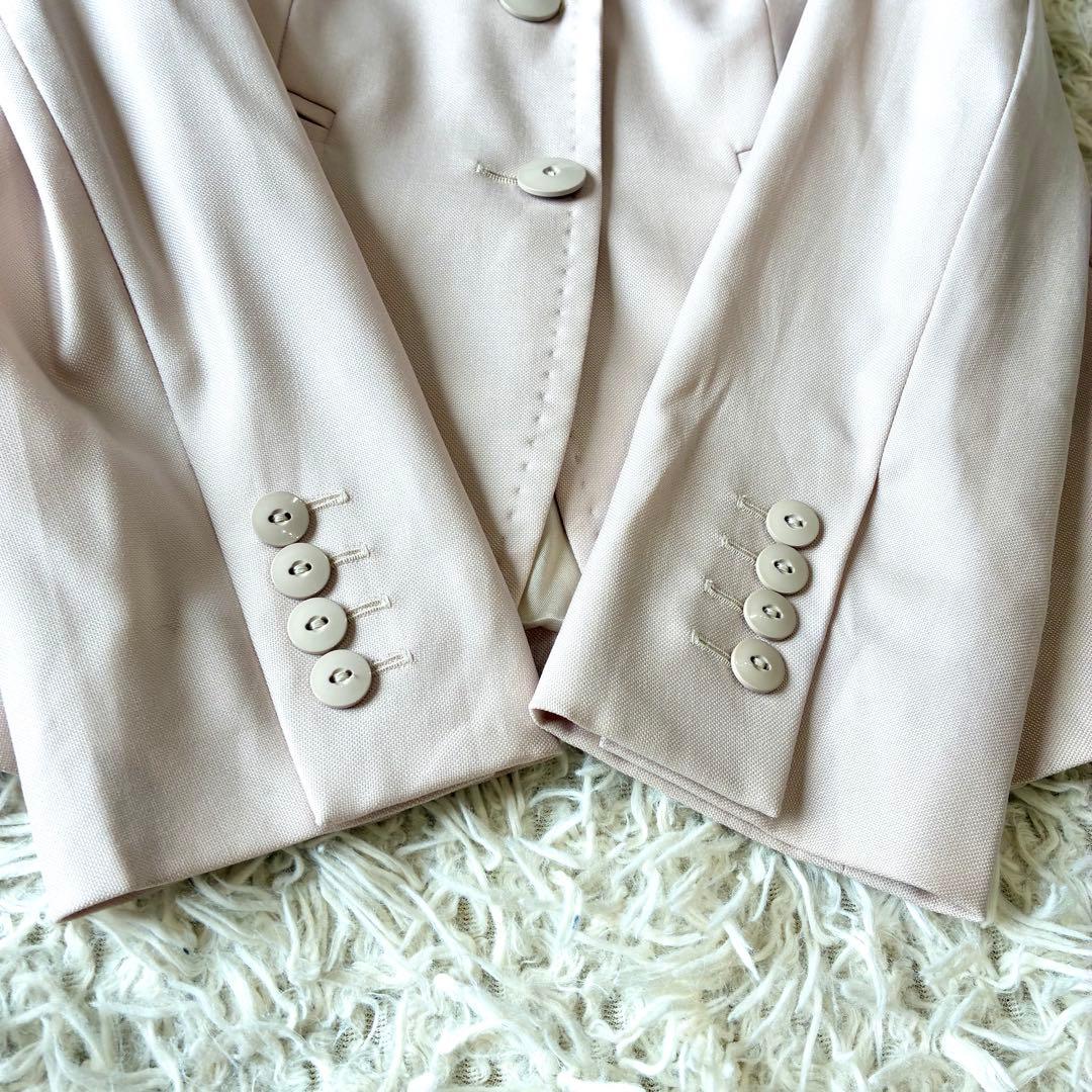 MaxMara テーラードジャケット シルク混 ピンクベージュ マックスマーラ