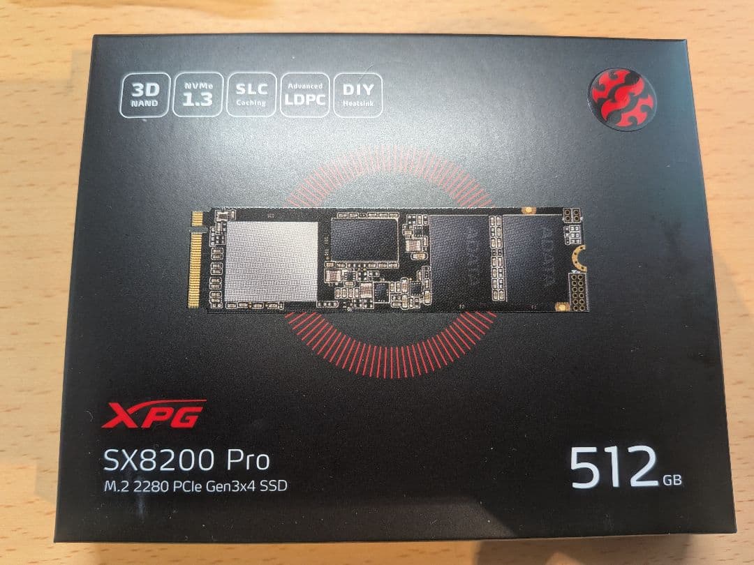 内蔵型SSD XPG SX8200 Pro M.2 2280 SSD 512GB