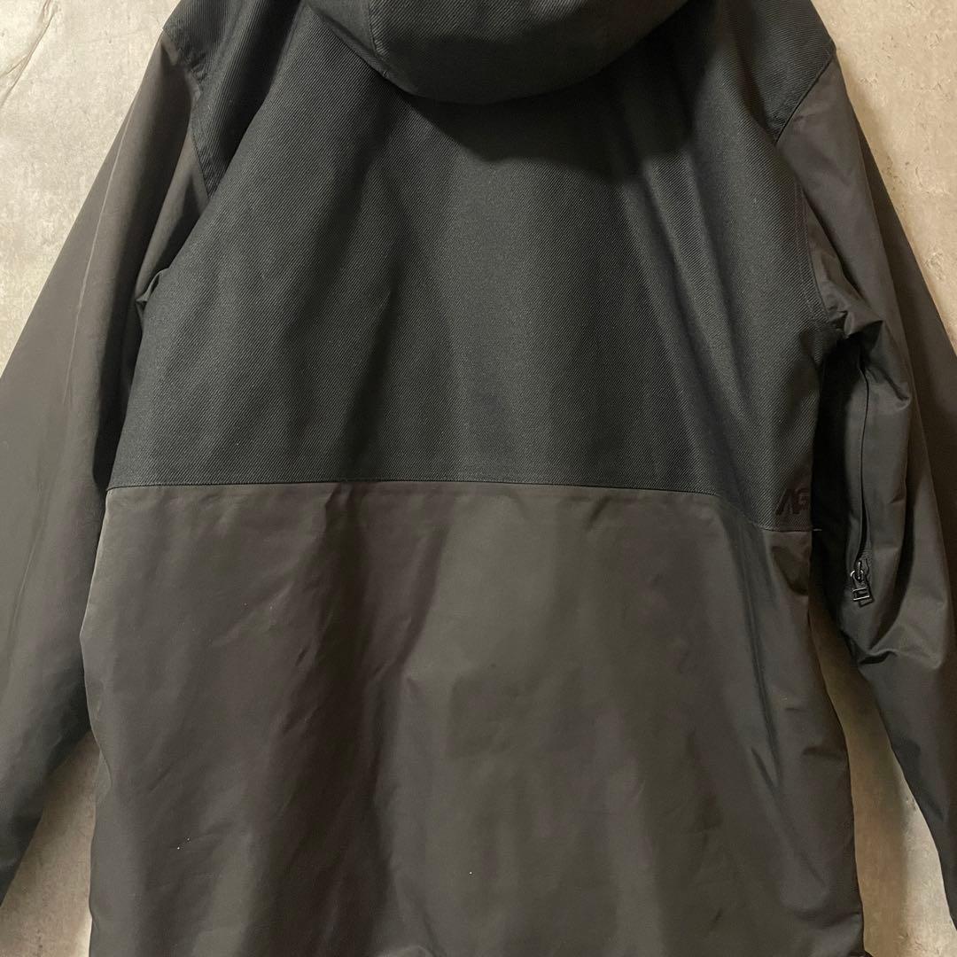Burtonバートンスキーウェアスノーボードジャケットパーカーフード付黒ブラック