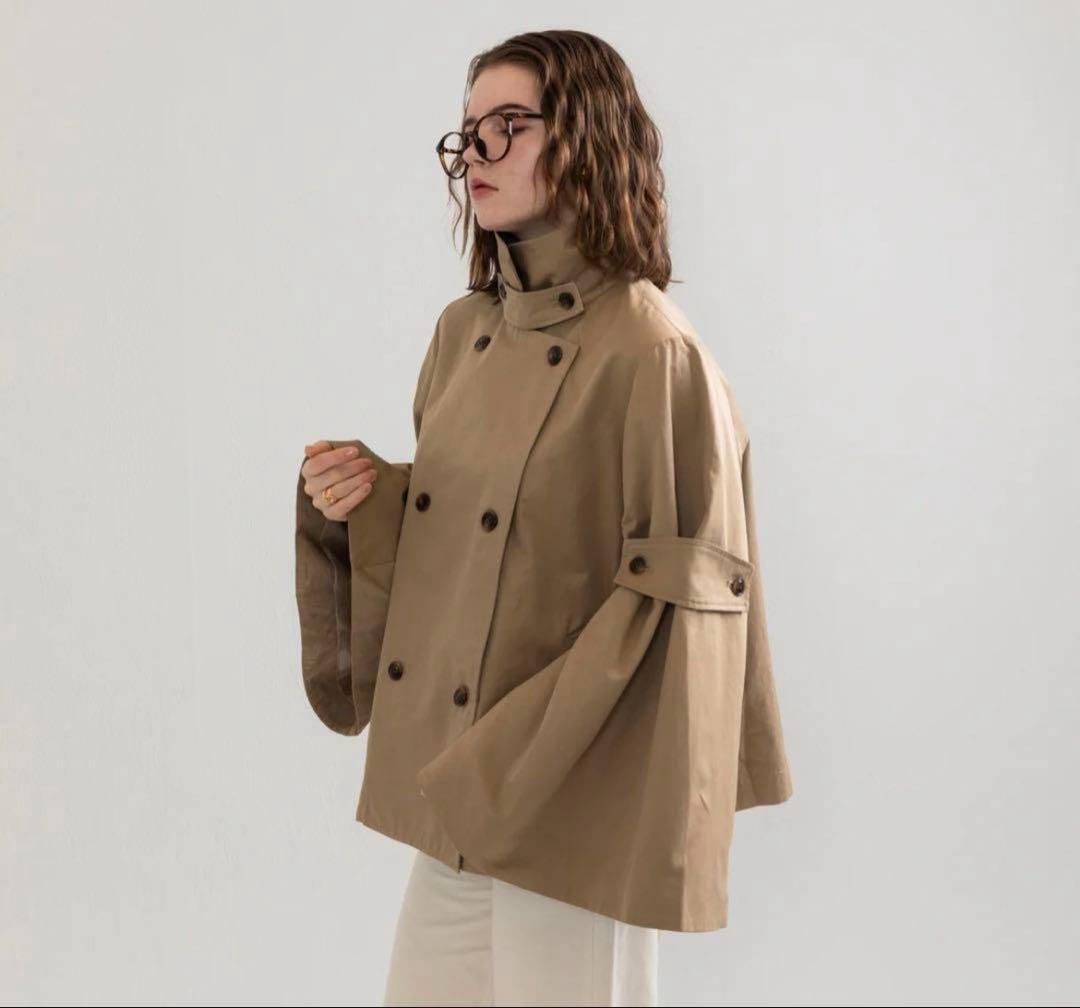 ジャケット・アウター RANCLIC bell sleeve short trench coat