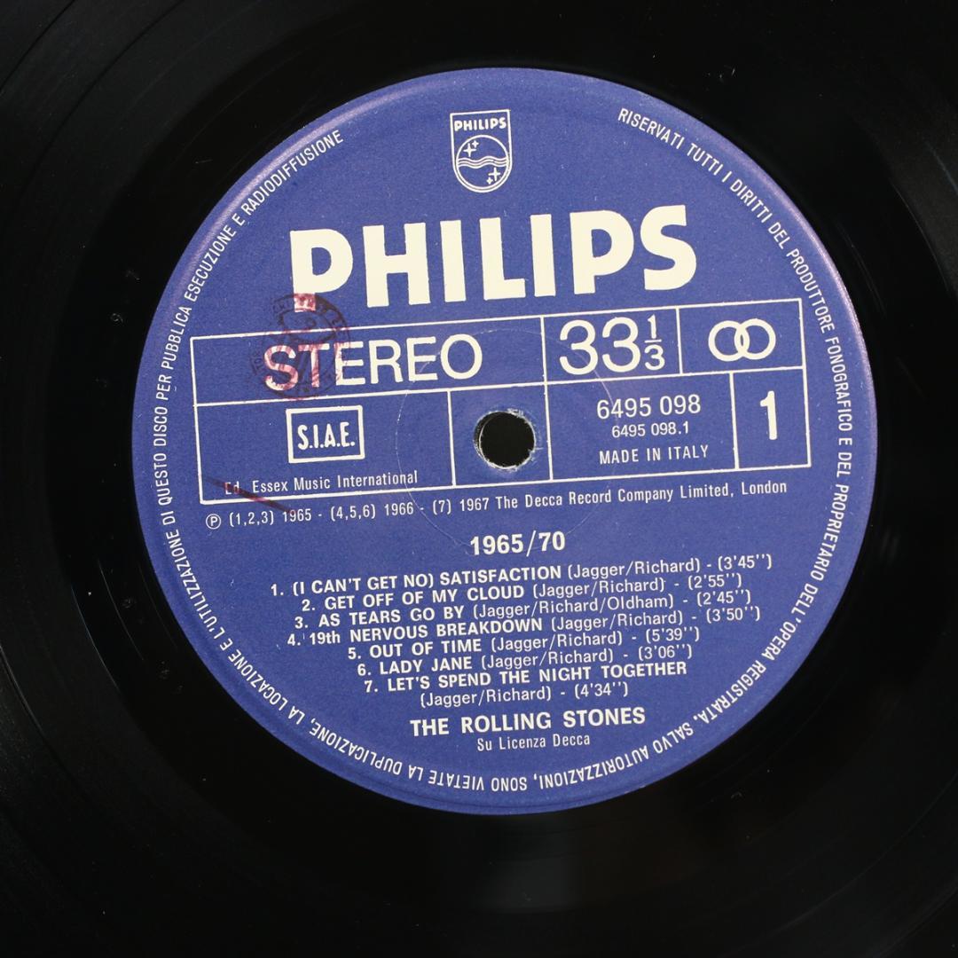 伊LP The Rolling Stones 1965/70 イタリア盤ステレオ