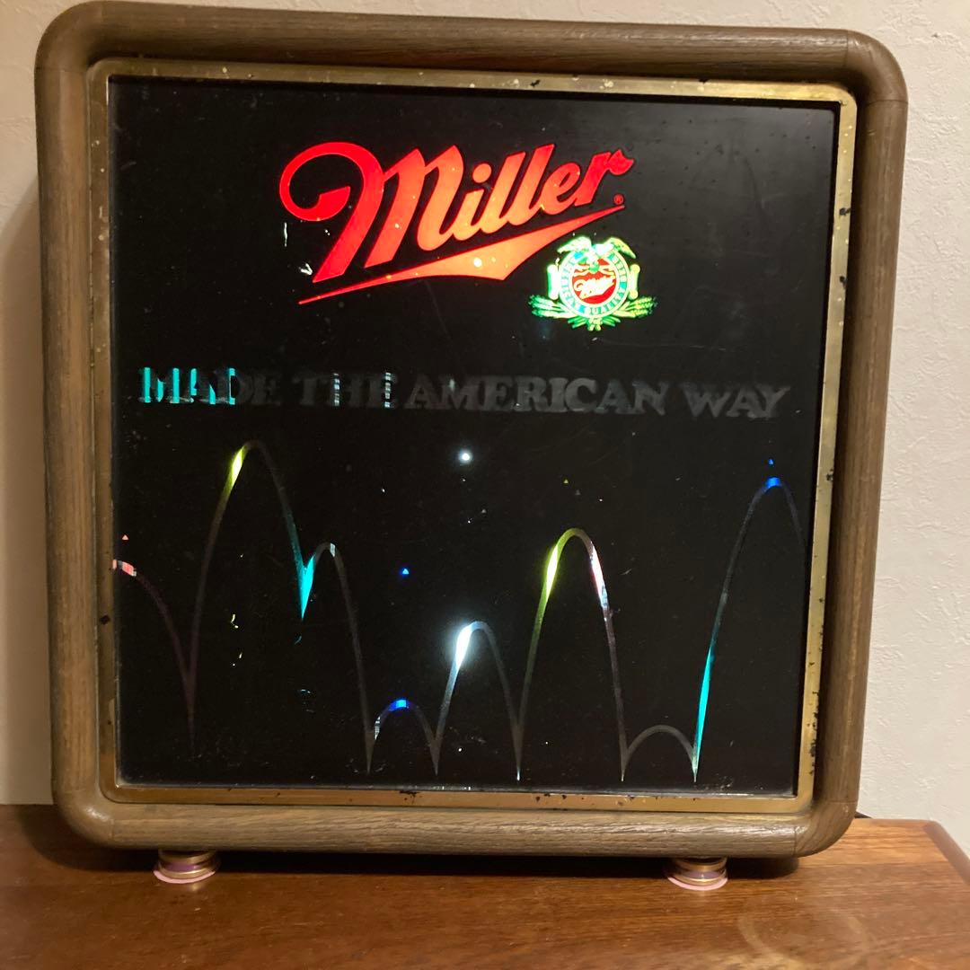 Miller 照明付きヴィンテージモーションサイン