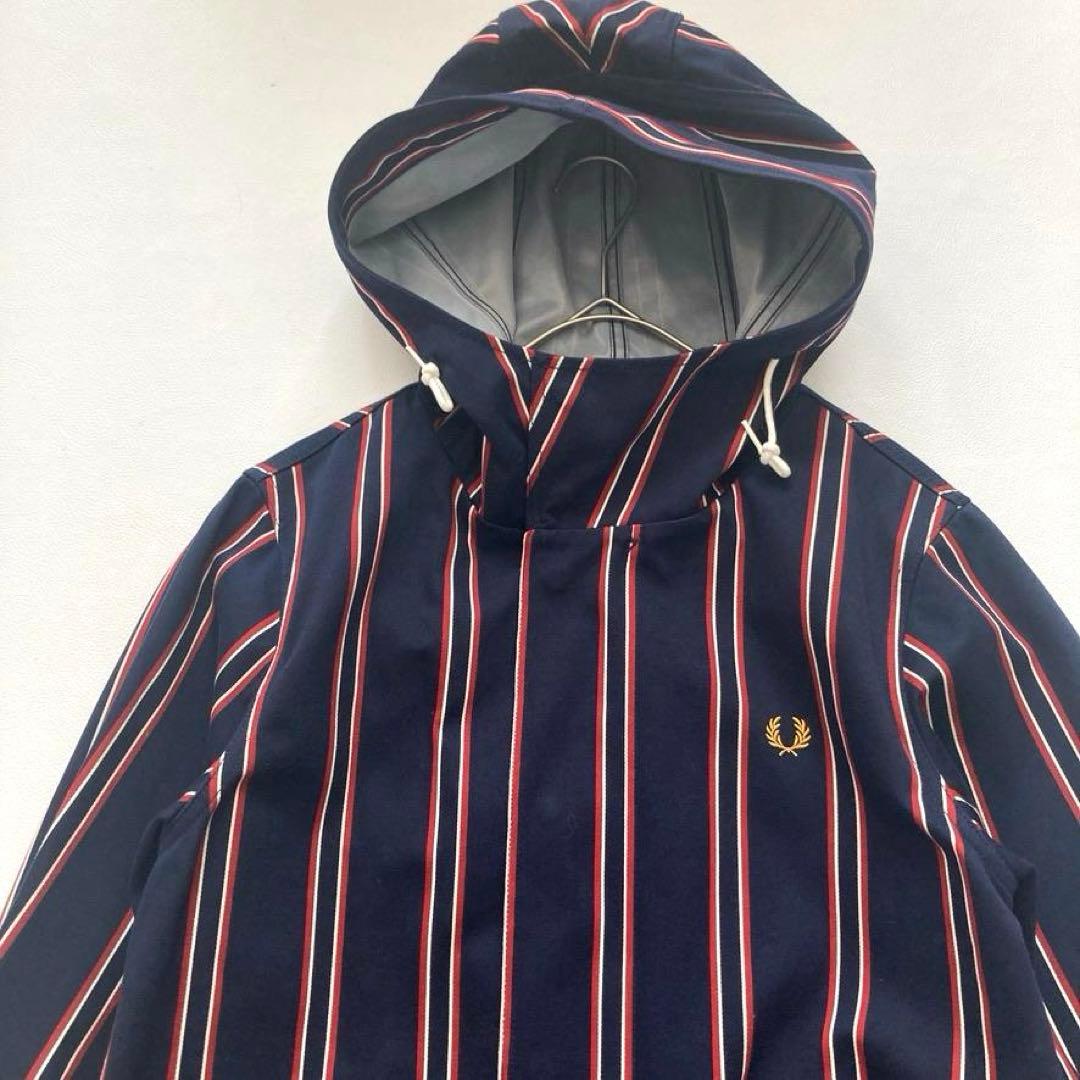 【極美品】フレッドペリー レジメンタルストライプ ショートモッズコート M