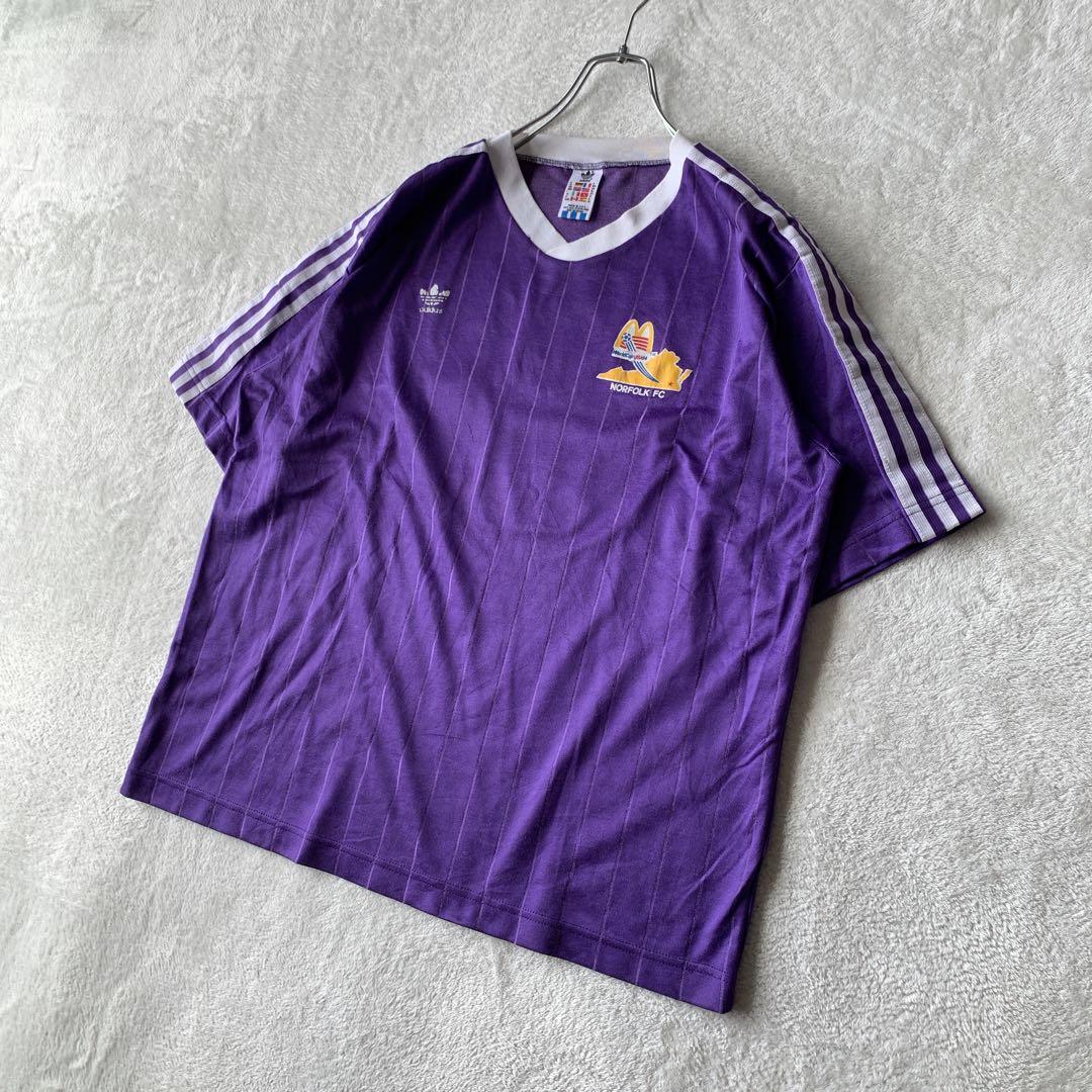 希少 90s USA製 アディダス ゲームシャツ トレフォイル W杯 XL