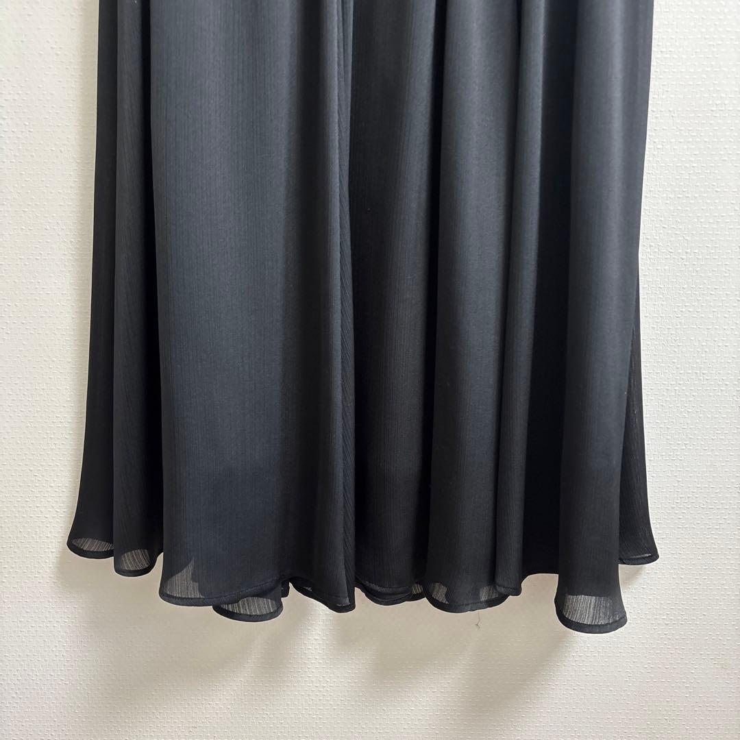 23区 【洗える】クレープシフォン フレア スカート 34