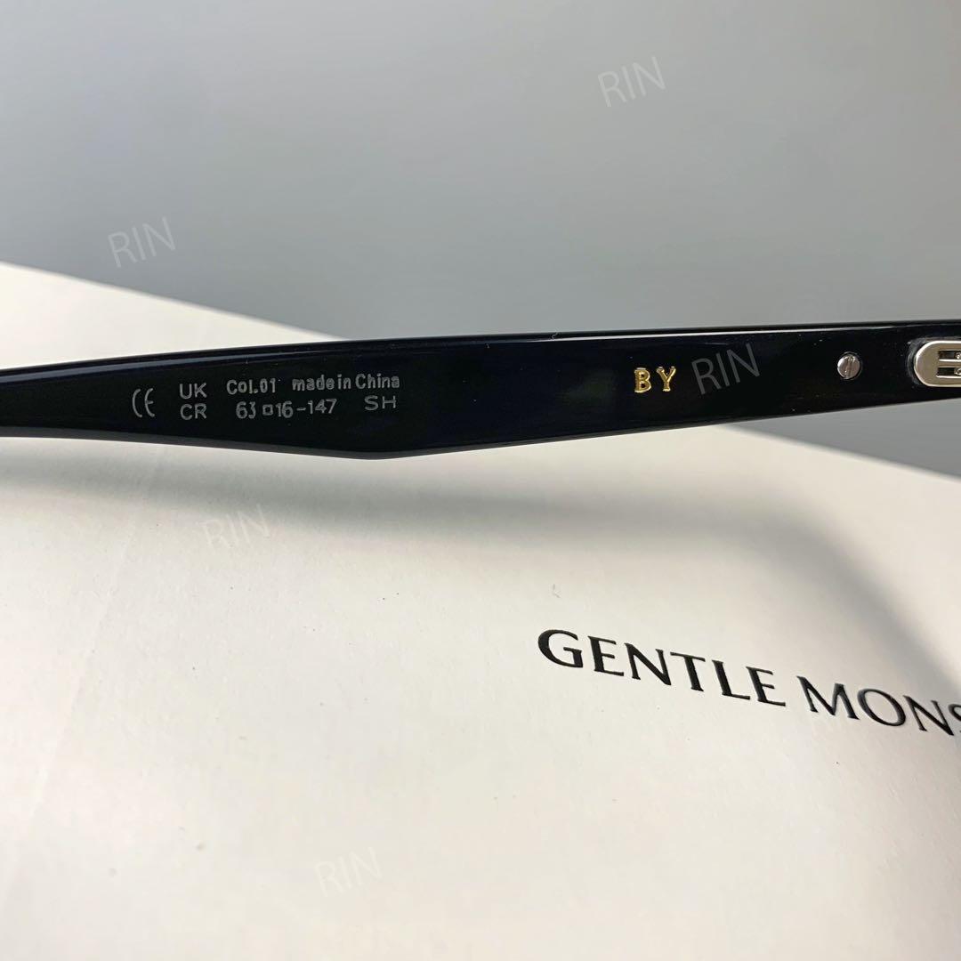 GENTLE MONSTER ブラック サングラス BY 茶色