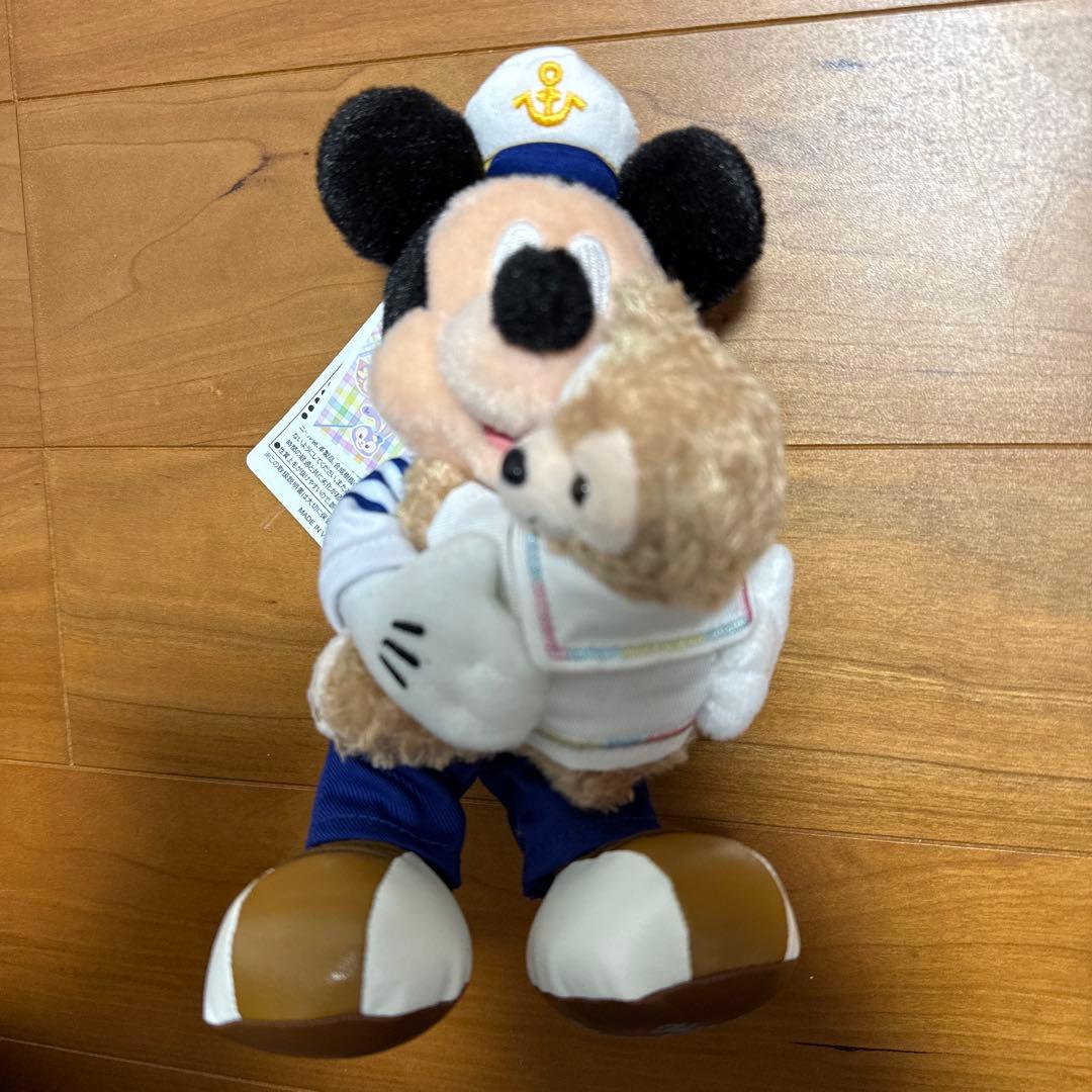 ハートフェルトレターズオブフレンドシップ ぬいぐるみバッジ ダッフィー ミッキー