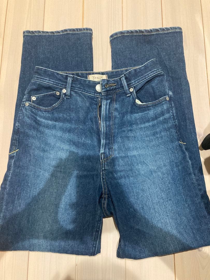 ヤヌーク yanuk ハイウエストルイーズ louise 25ストレート デニム