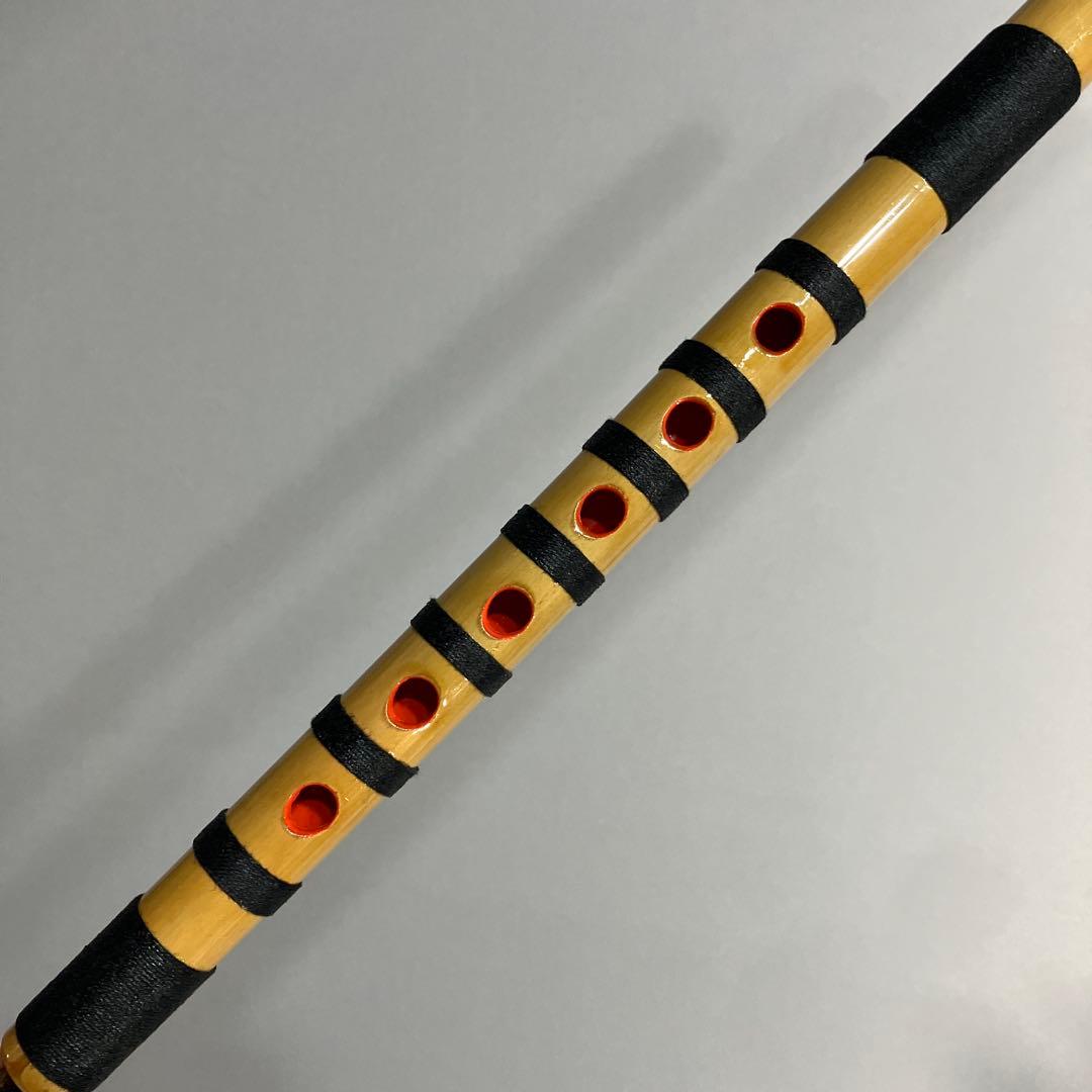 神楽笛（古典調篠笛、囃子笛）　 MRK-76　石見地方　和楽器　竹笛 　総巻