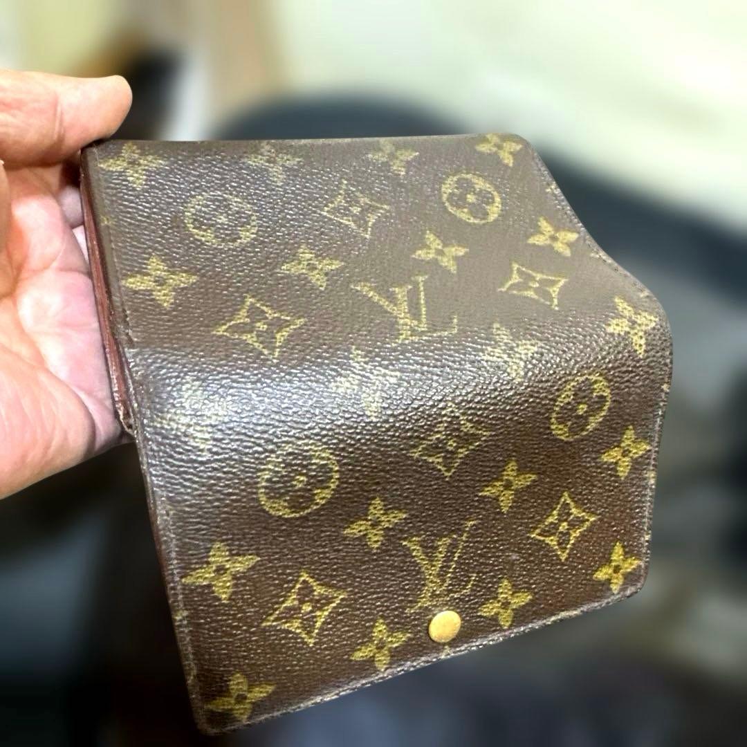 ⑥☆良品☆ モノグラム♪Ｌ字型ファスナー財布