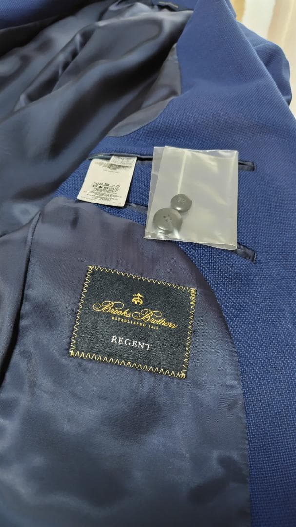 新品　Brooks Brothers REGENT ブレザー　米サイズ38S　青